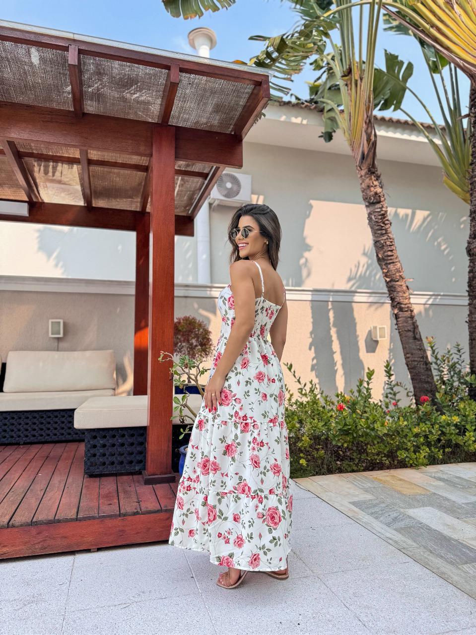 Vestido Floral Branco