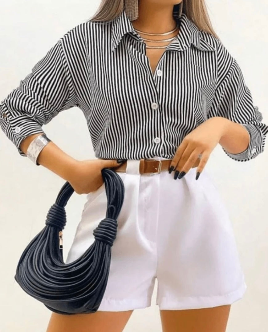 Camisa listrada p&b